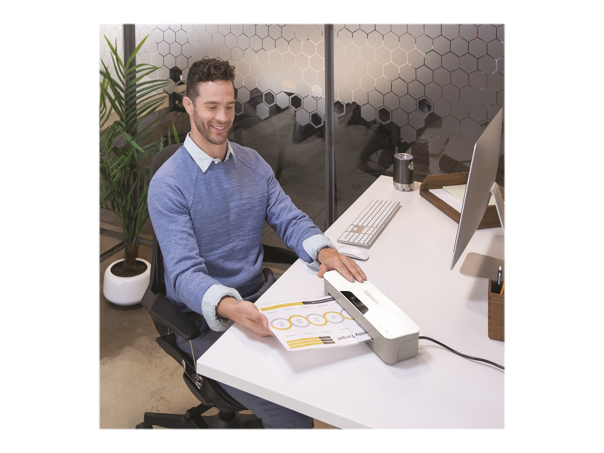 FELLOWES Laminiergerät Pixel A4 230V EU weiss