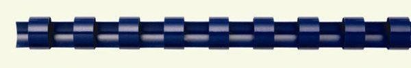 FELLOWES Plastikbinderücken, DIN A4, 21 Ringe, 8 mm, blau Stanzteilung: 14,28 m
