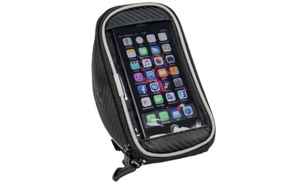 FISCHER Fahrrad-Lenkertasche mit Sm artphonefach, schwarz (11580238)