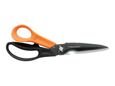 FISKARS 1000809 Universalschere Rechtshänder Orange, Schwarz