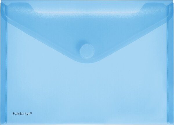 PP-Umschlag A5quer blau transparent