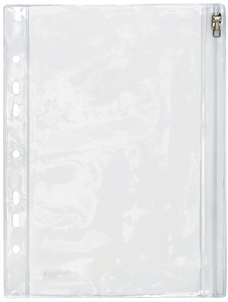 PVC-Sammelhülle/Kleinkramhülle A5 transparent Gleitverschluss