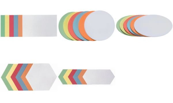 FRANKEN Moderationskarte, selbstklebend, 98 x 149 mm sortiert in den Farben: we