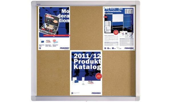 FRANKEN Schaukasten ECO für 8x DIN A4, Kork-Rückwand (70011063)