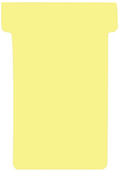 FRANKEN T-Steckkarten 4,8cm gelb; 1 Pack = 100 St.
