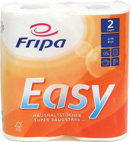 Fripa Küchenrolle Easy, 2-lagig, hochweiß