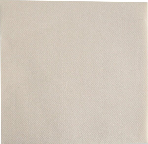Servietten Eleganza 1-lagig 40 x 40 cm creme, 1/4 Falz, Airlaid, FSC-Mix