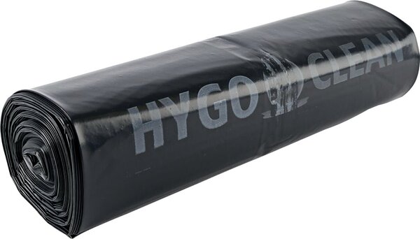 HYGCOCLEAN Müllsäcke Premium, schwarz, 120 Liter, LDPE, 80my