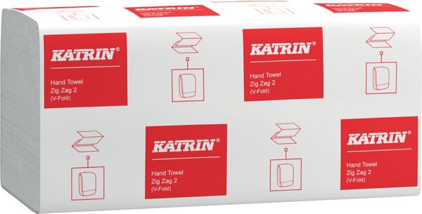 Falthandtuch ZZ 2 V-Falz, weiß, V-Falz, 2-lagig, 22,4 x 23 cm