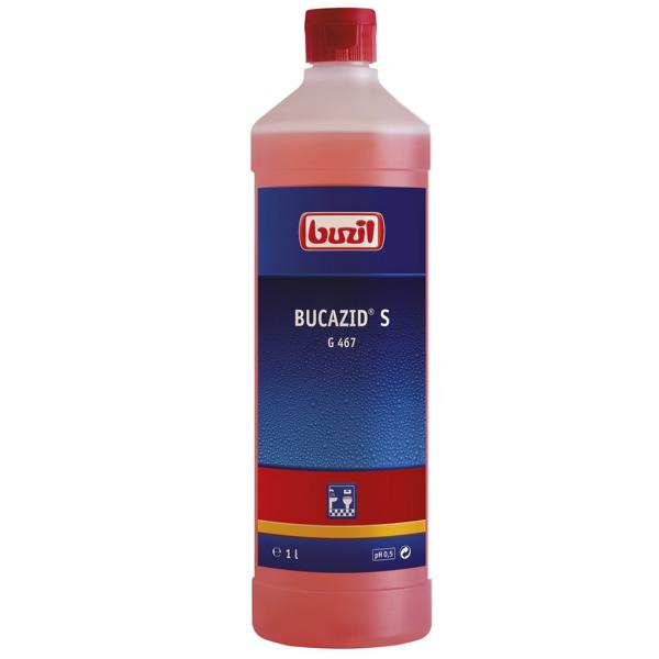 G467 Bucazid® S |  1 Liter saurer Sanitärunterhaltsreiniger auf Amidosulfonsäurebasis mit Geruchsblocker