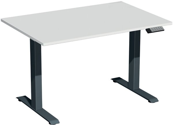 Elevate Basic Elektro-Hubtisch 1200x800x730-1230 lichtgrau/anthrazit