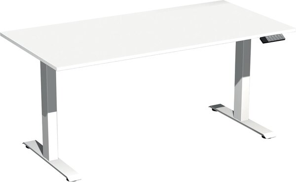 Elevate Basic Elektro-Hubtisch 1600x800x730-1230 weiß/weiß