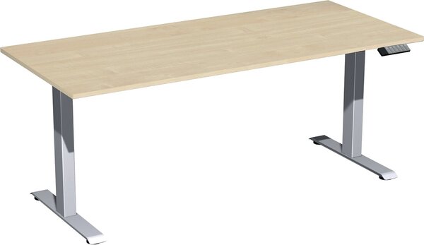 Elevate Basic Elektro-Hubtisch 1800x800x730-1230 ahorn/silber