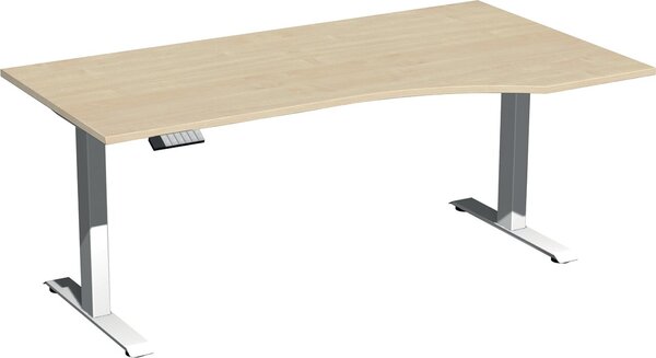 Elevate Basic Elektro-Hubtisch 1800x1000x730-1230 ahorn/weiß