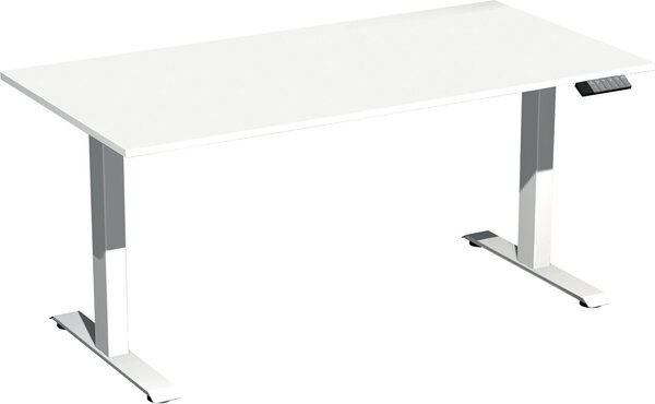 Elevate Plus Elektro-Hubtisch 1600x800x630-1280 weiß/weiß