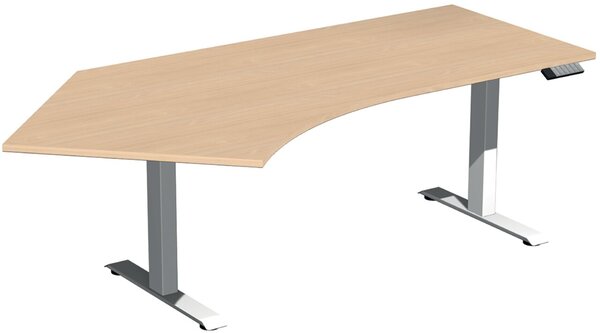 Elevate Plus Elektro-Hubtisch 2166x1130x630-1280 buche/weiß
