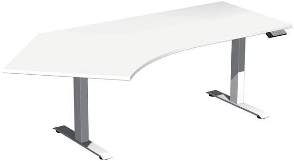Elevate Plus Elektro-Hubtisch 2166x1130x630-1280 weiß/weiß