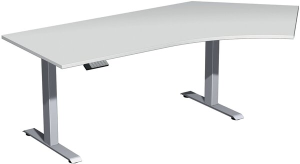 Elevate Plus Elektro-Hubtisch 2166x1130x630-1280 lichtgrau/silber