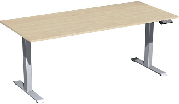 Elevate Plus Elektro-Hubtisch 1800x800x630-1280 ahorn/silber