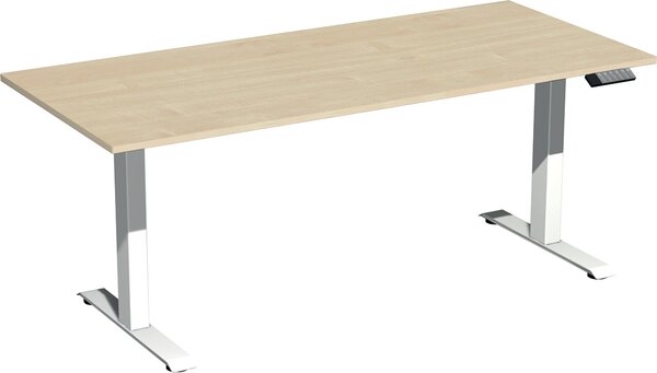 Elevate Plus Elektro-Hubtisch 1800x800x630-1280 ahorn/weiß