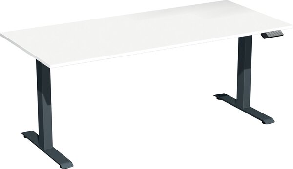 Elevate Plus Elektro-Hubtisch 1800x800x630-1280 weiß/anthrazit
