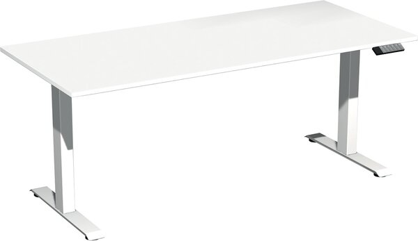 Elevate Plus Elektro-Hubtisch 1800x800x630-1280 weiß/weiß