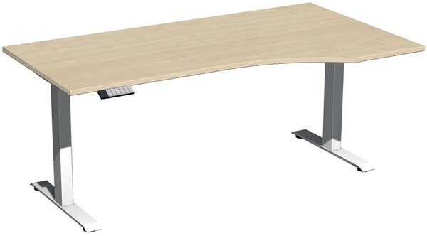 Elevate Plus Elektro-Hubtisch 1800x1000x630-1280 ahorn/weiß