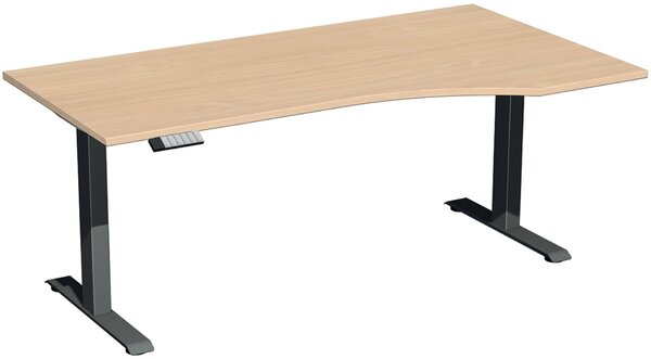 Elevate Plus Elektro-Hubtisch 1800x1000x630-1280 buche/anthrazit