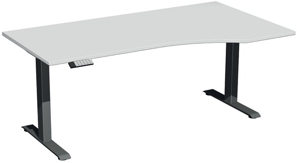 Elevate Plus Elektro-Hubtisch 1800x1000x630-1280 lichtgrau/anthrazit