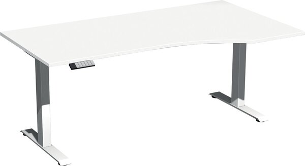 Elevate Plus Elektro-Hubtisch 1800x1000x630-1280 weiß/weiß