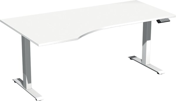 Elevate Plus Elektro-Hubtisch 1800x1000x630-1280 weiß/weiß