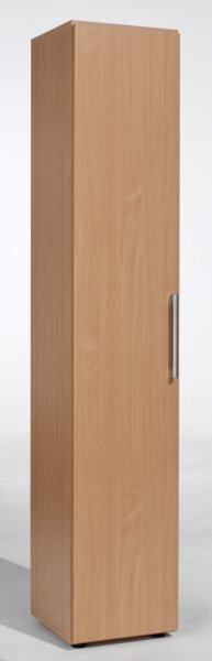 Flügeltürenschrank 6 OH Flex m. Justierfüßen/Tür links Buche