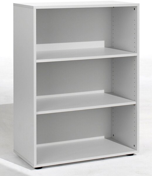 Regal 3 OH m. Standfüßen Lichtgrau 800x420x1104 flex
