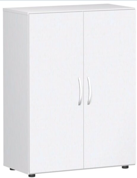 Flügeltürenschrank 3 OH Flex m. Justierfüßen weiß