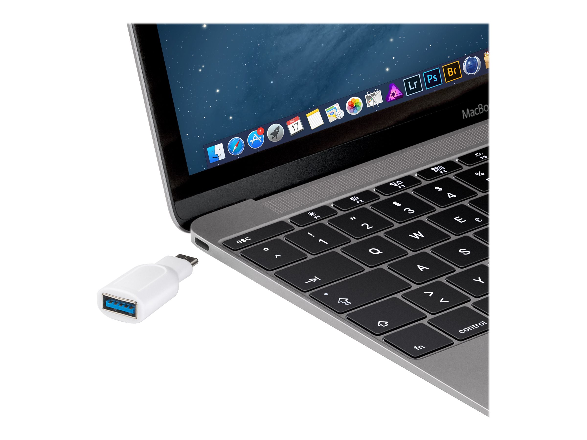 GOOBAY USB 3.0 Adapter [1x USB-C? Stecker - 1x USB 3.0 Buchse A] Weiß Goobay