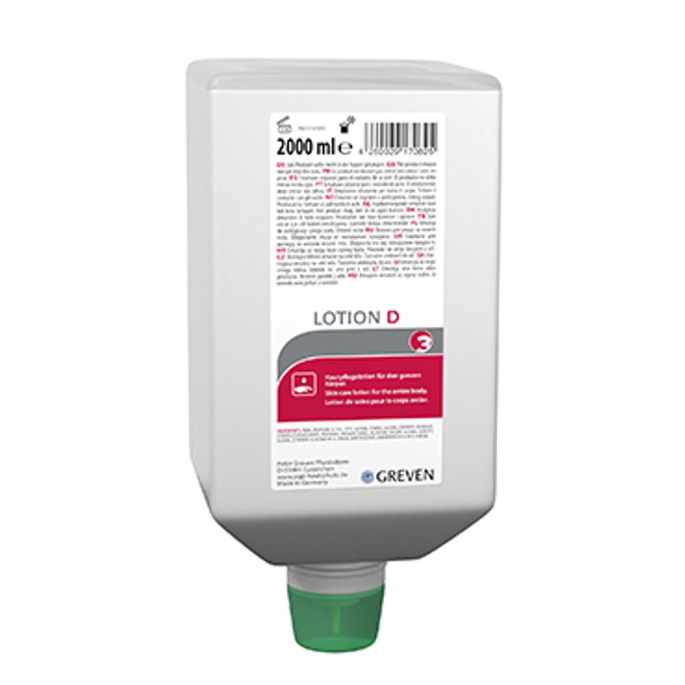 GREVEN® LOTION D, parfümiert | 2-Liter-Varioflasche Hautpflegelotion für den ganzen Körper GREVEN® LOTION D, parfümiert | 2-Liter-Varioflasche Hautpflegelotion für den ganzen Körper