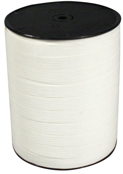 Geschenkband matt, 250mx10mm, weiß 