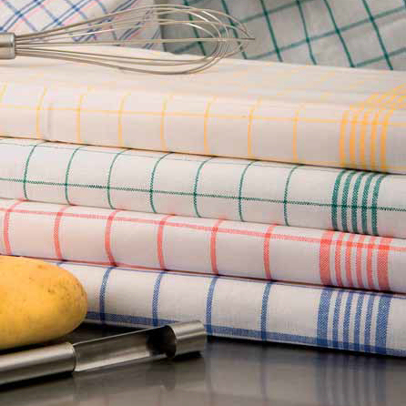 Geschirrtuch Halbleinen 50 x 70 cm, 200 g/m², hell | farbig karriert waschbar bei 95 °C Geschirrtuch Halbleinen 50 x 70 cm, 200 g/m², hell | farbig karriert waschbar bei 95 °C