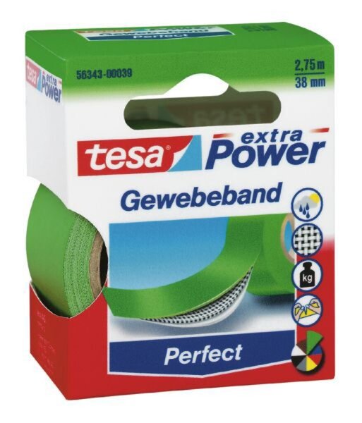 Gewebebänder 38mm x 2,75m, grün Gewebebänder 38mm x 2,75m, grün