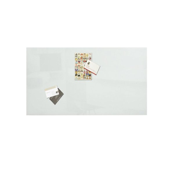 Glas-Magnetboard Artverum, weiß inkl. 1 starker SuperDym-Magnet und