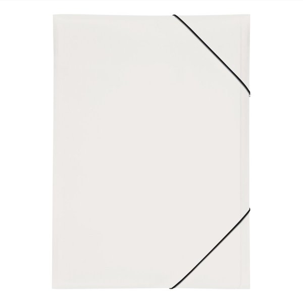 Gummizugmappe A3, PP, weiß, 3 Einschlagklappen