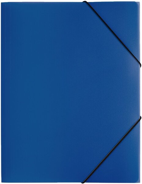 Gummizugmappe A4, 3 Klappen, Trend, dunkelblau