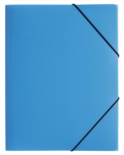 Gummizugmappe A4, 3 Klappen, Trend, hellblau