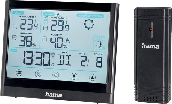 Wetterstation Full Touch Wetterstation mit kompakten Design