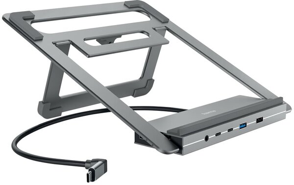USB-C-Docking-Station Connect2Office Stand, grau, Notebook-Halterung,