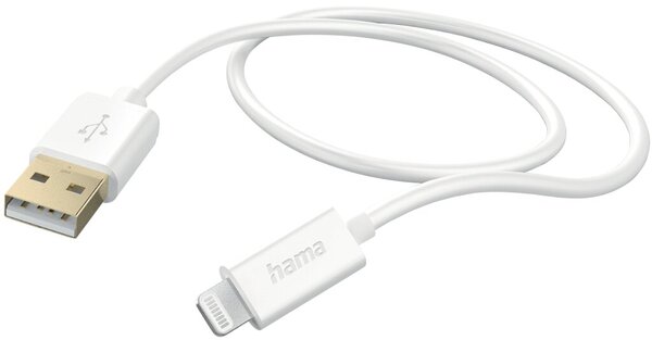Ladekabel, USB-A-Lightning, 1,5 m, weiß, für Handy/Smartphone