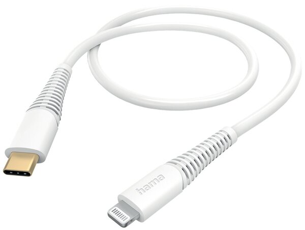Ladekabel, USB-C-Lightning, 1,5 m, weiß, für Handy/Smartphone