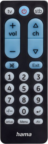Uni-Fernbedienung TV, f. 2 Geräte Universal-Fernbedienung