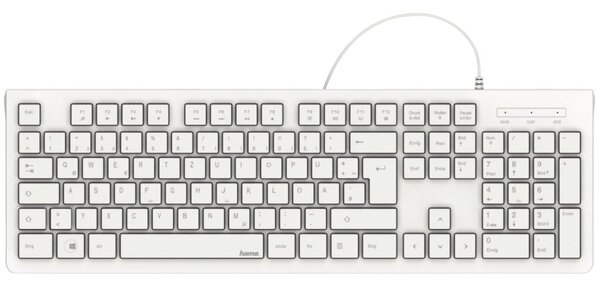 HAMA Basic-Tastatur KC-200 weiß