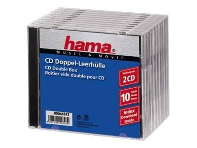 HAMA CD Double Box 10er Jewel-Case 44747